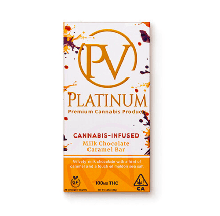 Cannabis Infused Milk Chocolate Caramel Bar-100mg